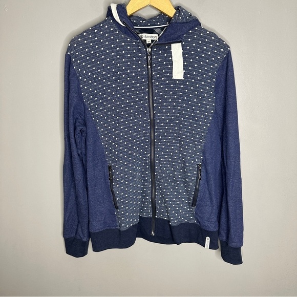 Smash Pattern Full Zip Hoodie - Picture 1 of 7